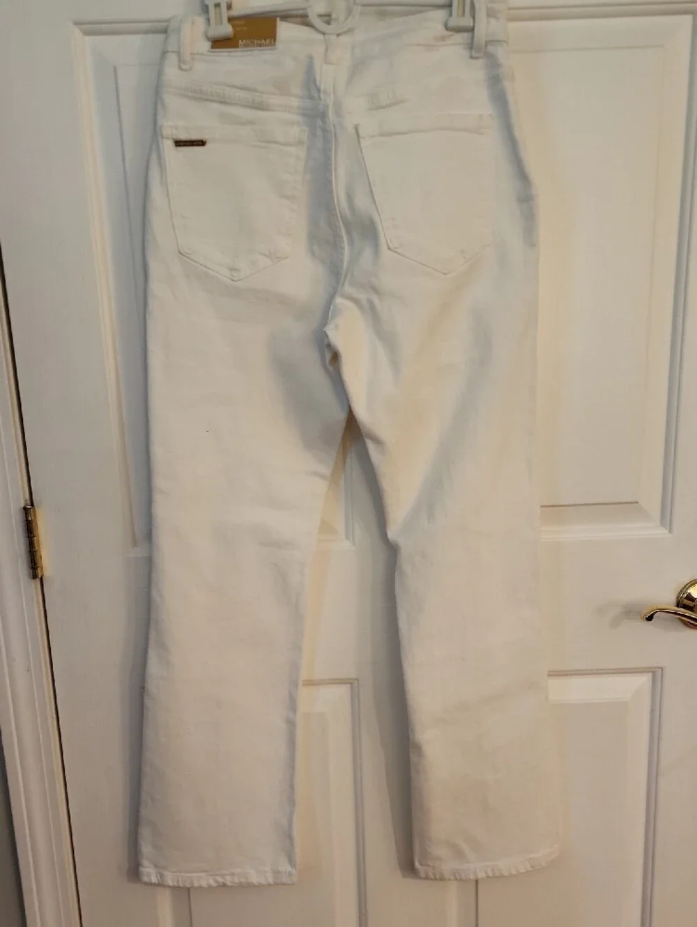 Michael Kors Women's White Boot-Cut Jeans